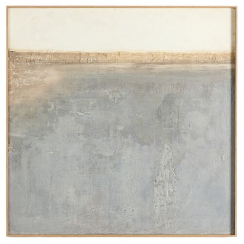 Sea Basin Painting by Paul Meyer, White Oak Frame