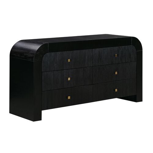 Savannah 6-Drawer Dresser, Black~P77606694