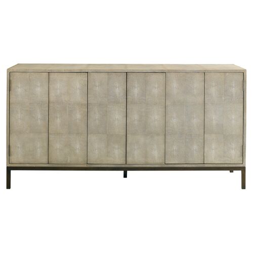 Ford 64" Shagreen Sideboard, Pearl~P76249270~P76249270