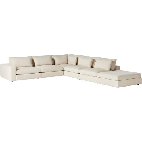 Tyson 5-Piece Sectional, Clairmont Ivory