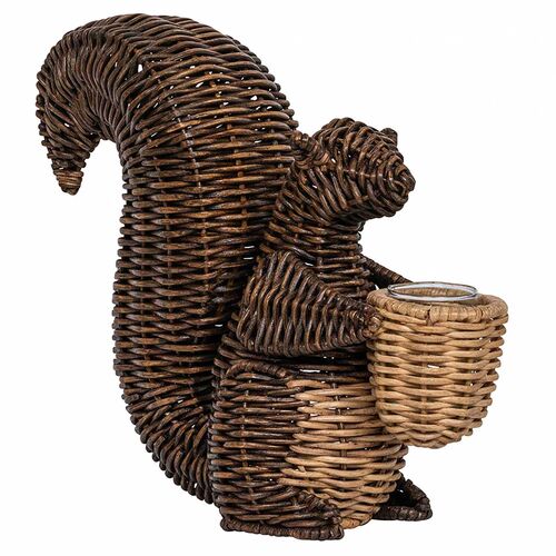 Devon Willow Squirrel Flameless Candle Holder