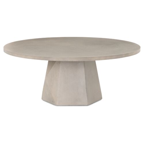 Owen Outdoor Concrete Coffee Table, Gray~P77567057