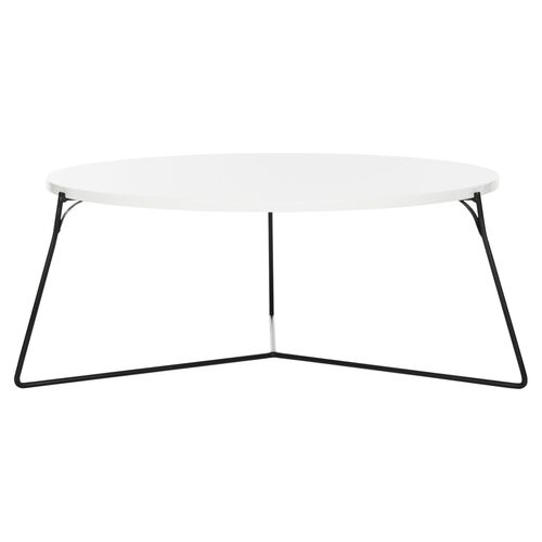 Atley Coffee Table, White/Black~P60366375