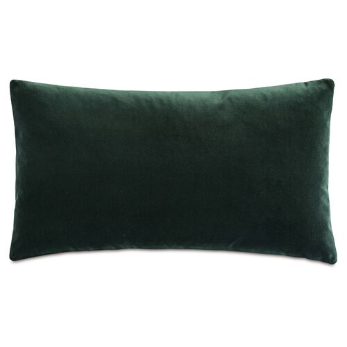 Izaro Zipper Detail Right Pillow, Emerald/Vanilla~P77638893