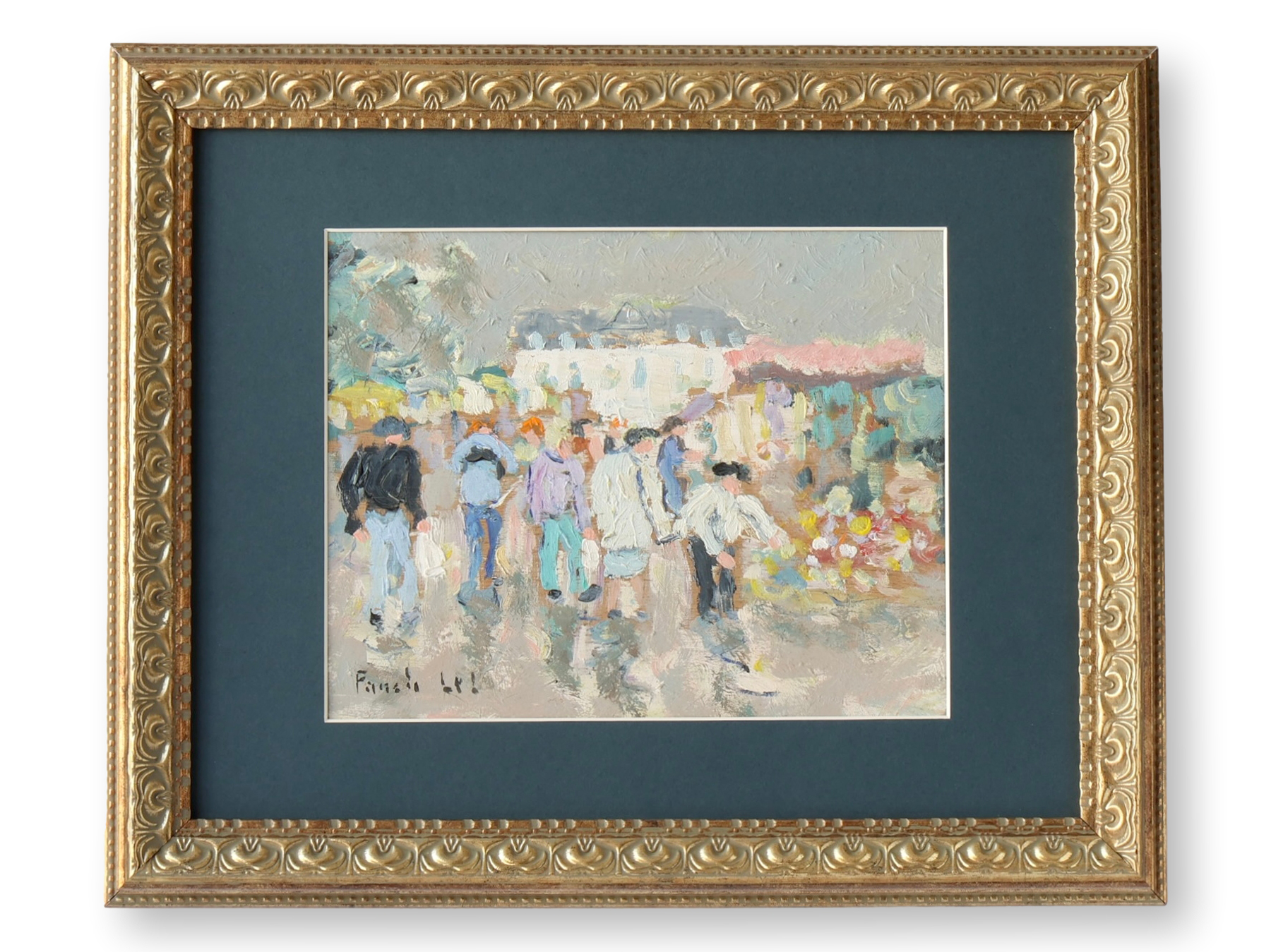 Abstract French Parisian Market Painting~P77715052