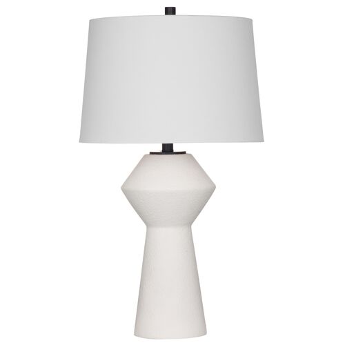 Anna Table Lamp, Matte White