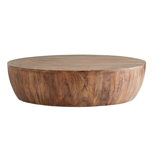 Jacob Large Mango Wood Cocktail Table, Brown