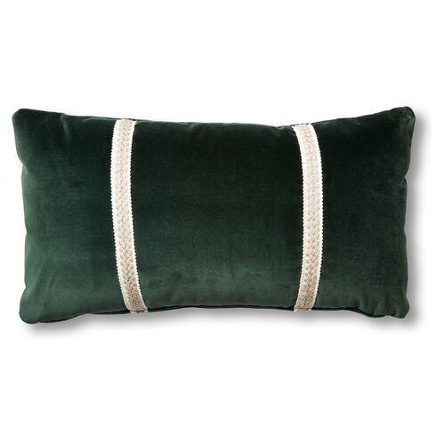 Mallory 12x23 Lumbar Pillow, Forest Velvet~P77390806