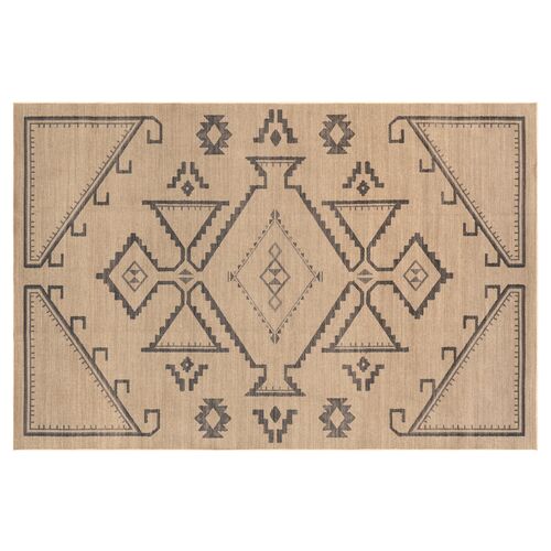Audriana Easy Jute Machine Washable Area Rug