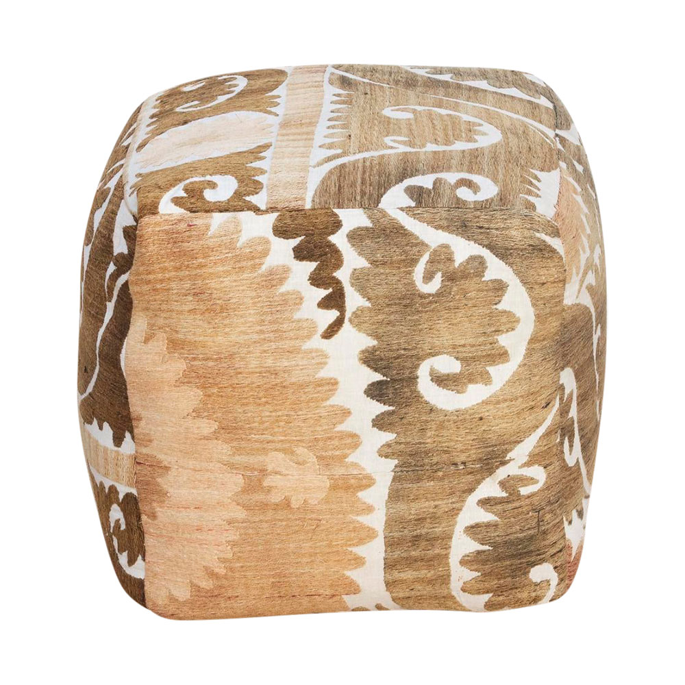 Charyn Antique Suzani Cube Ottoman Charyn Antique Suzani Cube Ottoman~P77698748