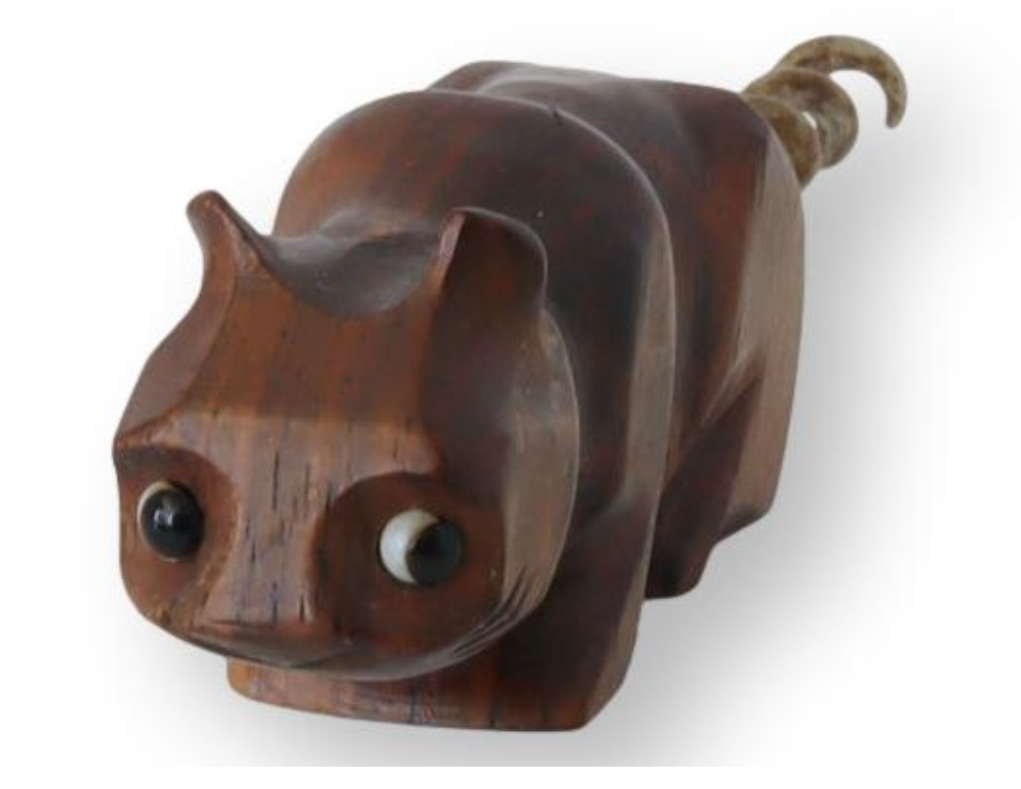 Midcentury Teak Cat Corkscrew~P77690011