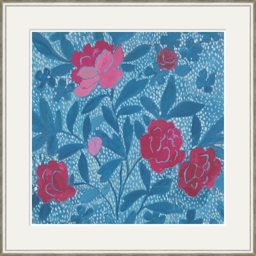 Paule Marrot, Floral Blue Variation I