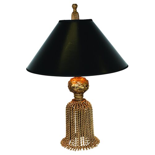 Small Tassel Table Lamp, Antiqued Gold~P77229565