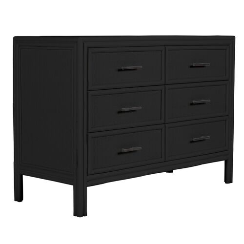 Bermuda Six-Drawer Dresser, Black~P77622783