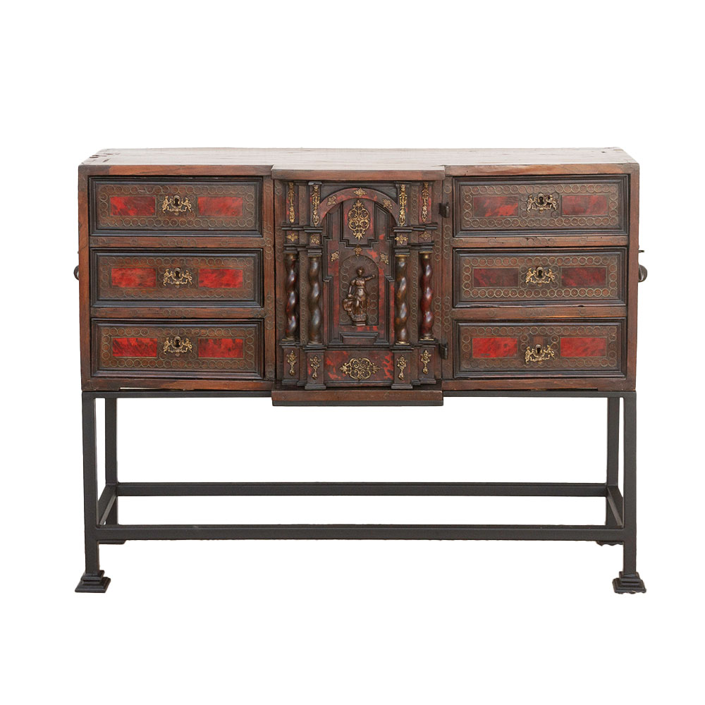 18th C. Spanish Brass Inlay Dresser~P77738166