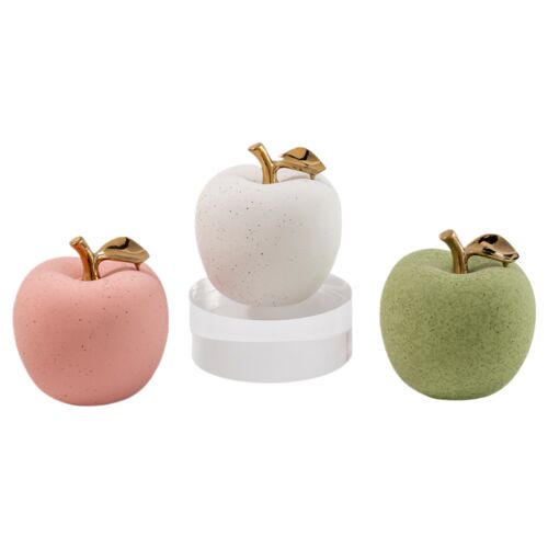S/3 Macaroons Apple, Multicolor