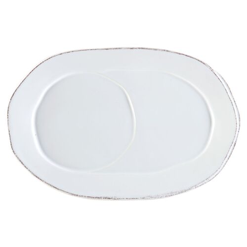 Lastra Oval Tray, White~P77251255