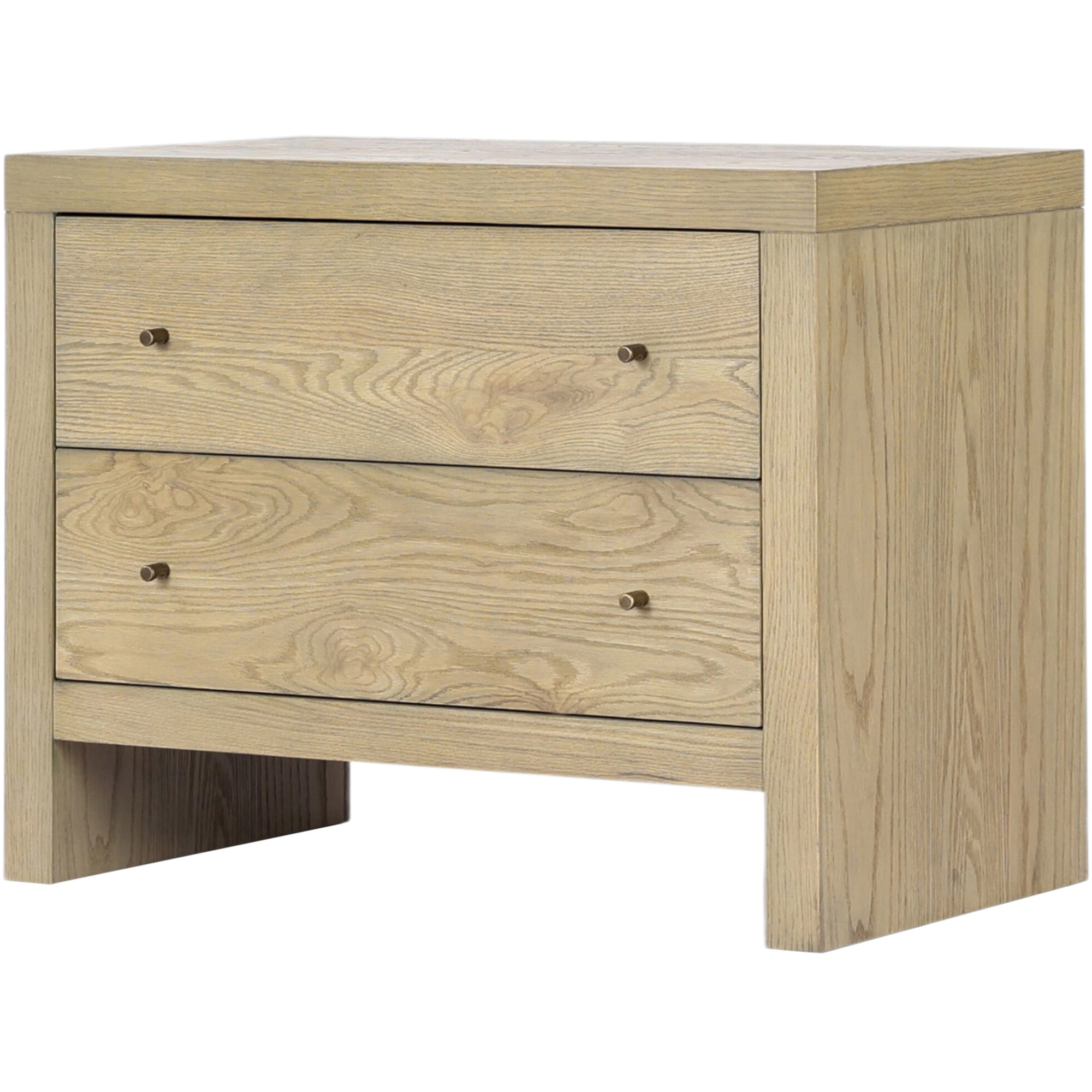 Hank Charging Nightstand, Sandy Resawn Oak