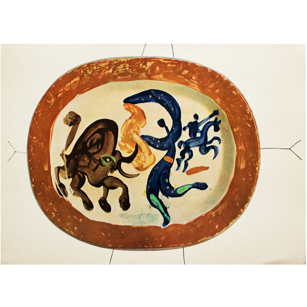 1955 Picasso, Print of Ceramic Plate N17~P77660531