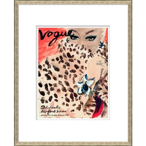 Vogue Magazine Cover, Leopard Cat Woman~P77585650
