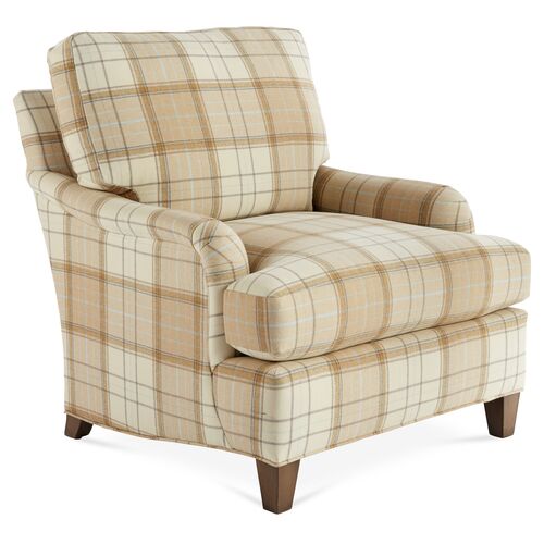 Jefferson Club Chair, Cream/Tan~P77416109~P77416109