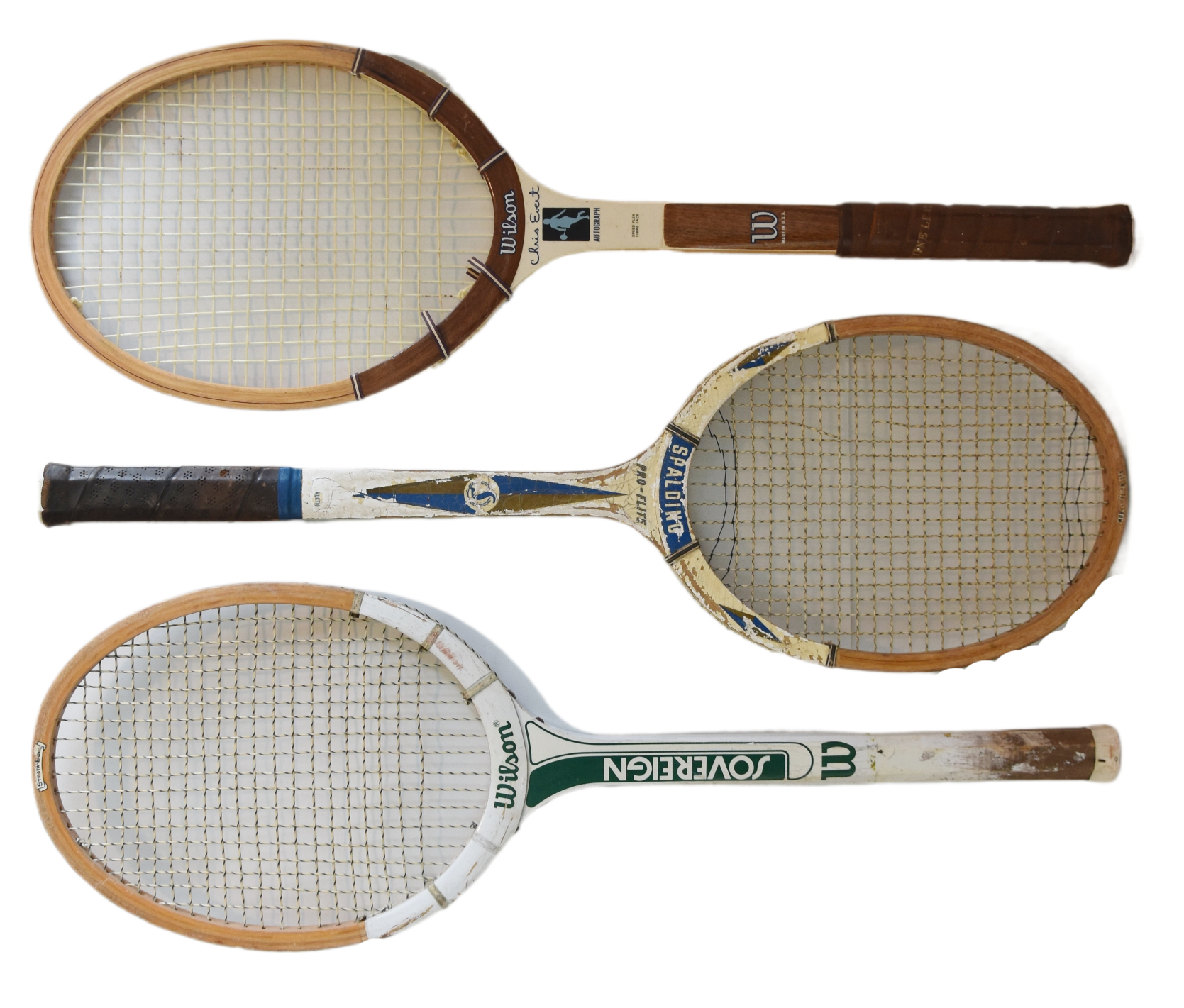 Vintage Decorative Tennis Racquets, S/3~P77690487