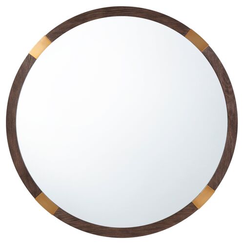 Orion Wall Mirror, Brown/Gold~P77504038