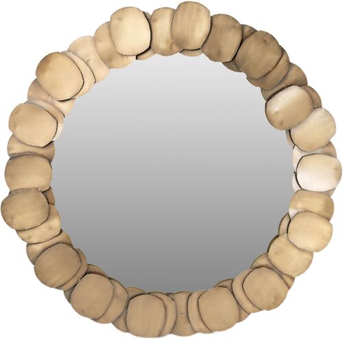 Sorenne Round Iron Mirror