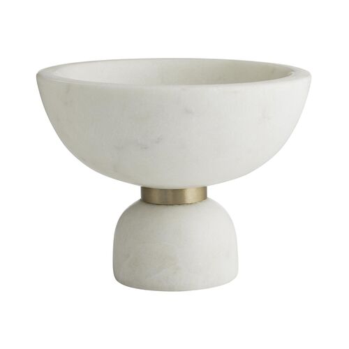 Tate Marble Container, White