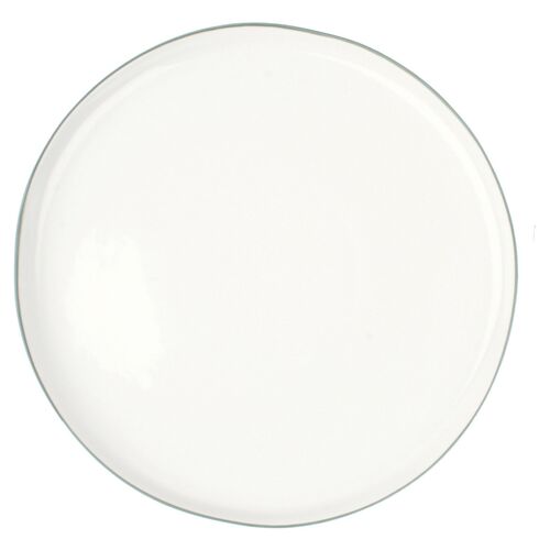 S/4 Abbesses Dinner Plates, White/Gray~P77452212