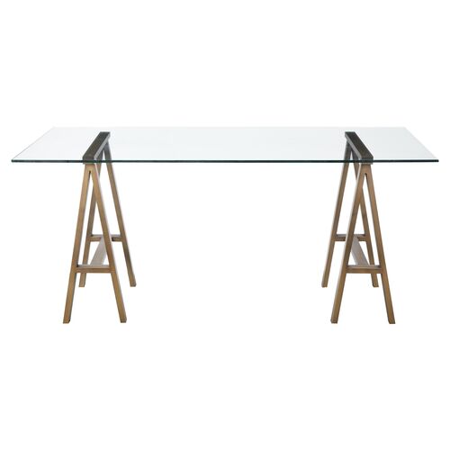 brady glass desk