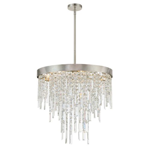 Winfield 6-Light Chandelier, Antique Silver