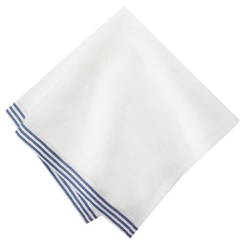 White Alsace Napkins, Set of 4 White Alsace Napkins, Set of 4