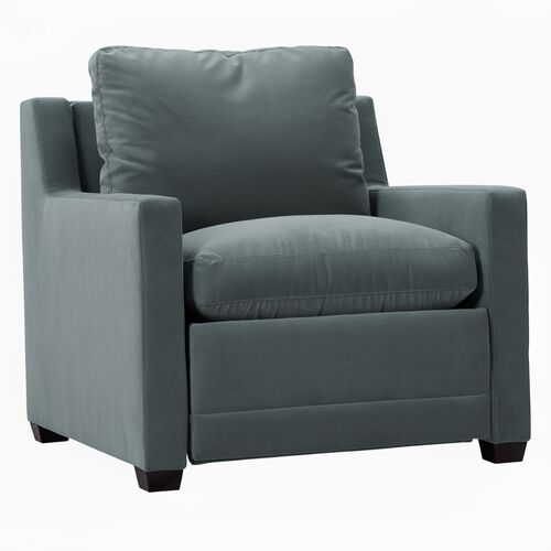 Whitley Velvet Zero-Wall Power Recliner Chair