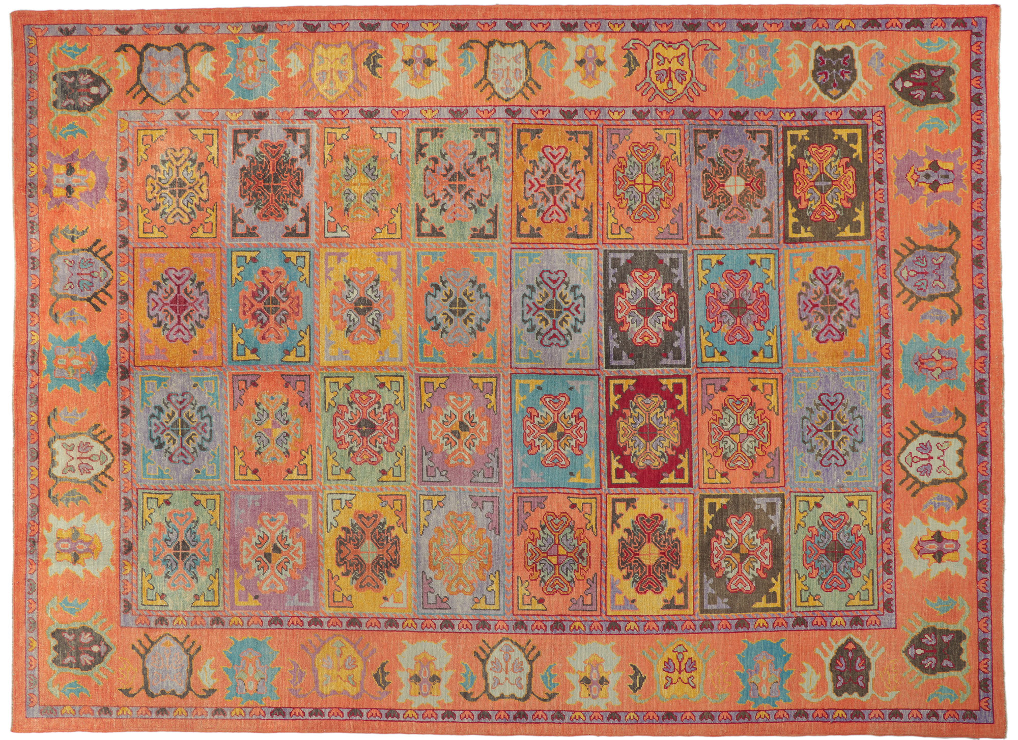Colorful Oushak Rug, 10'02 x 14'08~P77667798