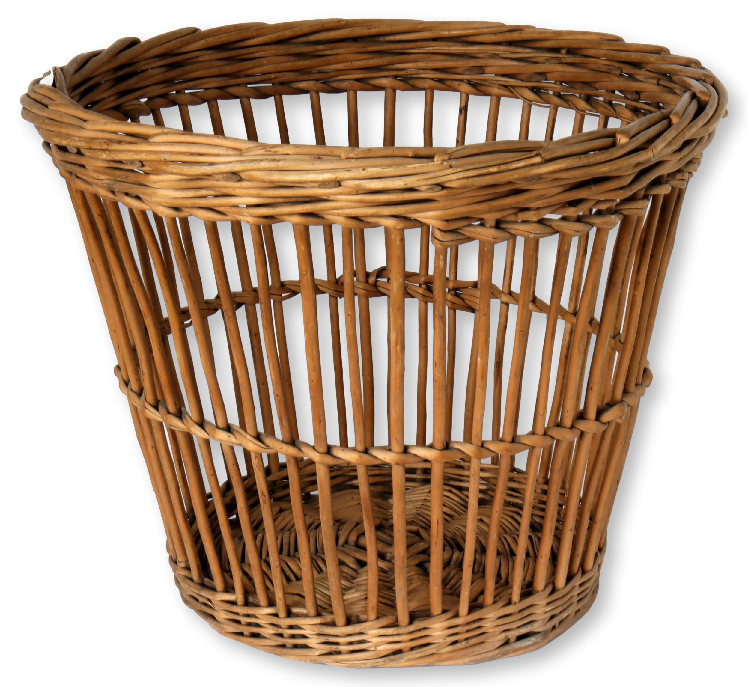 Antique French Bamboo Waste Basket~P77664131