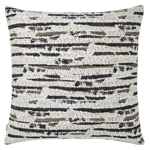 Josie Pillow Cover, Black/White
