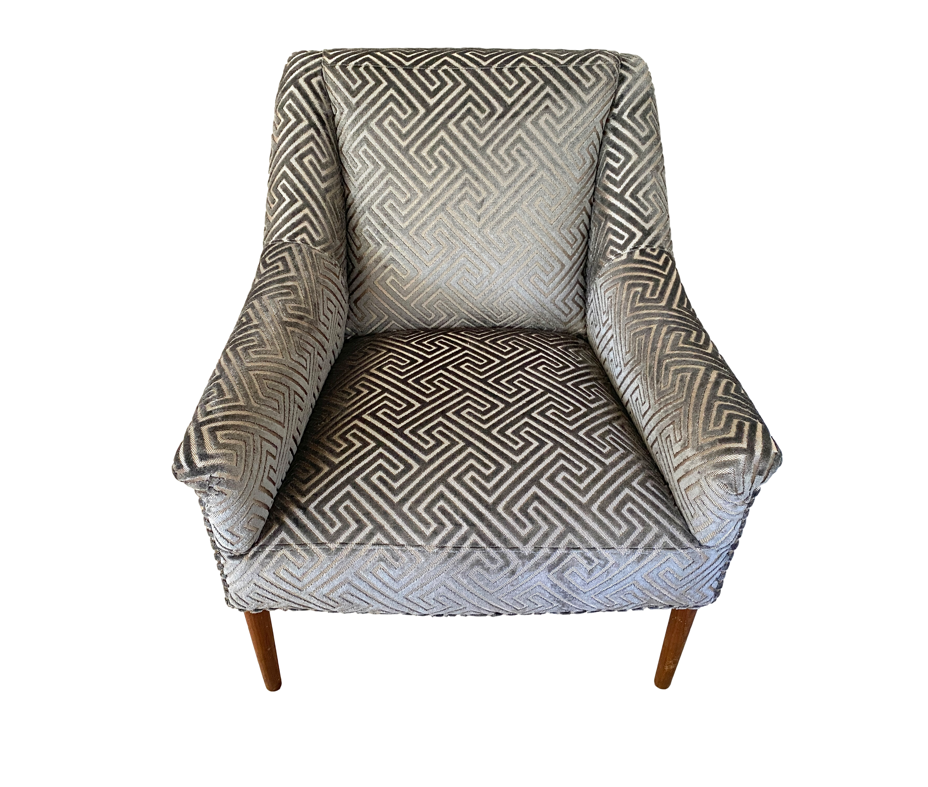Modern Cut Velvet Armchair~P77738137