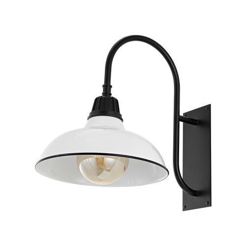 Azrya Curved Iron Outdoor Wall Sconce