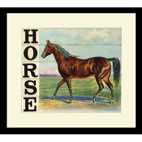 Victorian Slat Puzzle - Horse Art Print, 16" x 18" Victorian Slat Puzzle - Horse Art Print, 16" x 18"