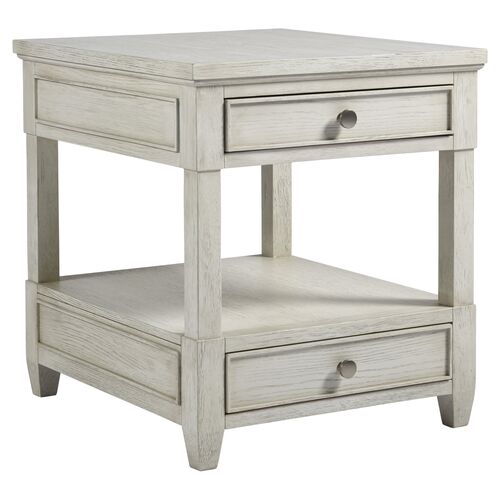 Coastal Living Southport 2-Drawer Side Table, White~P77529577