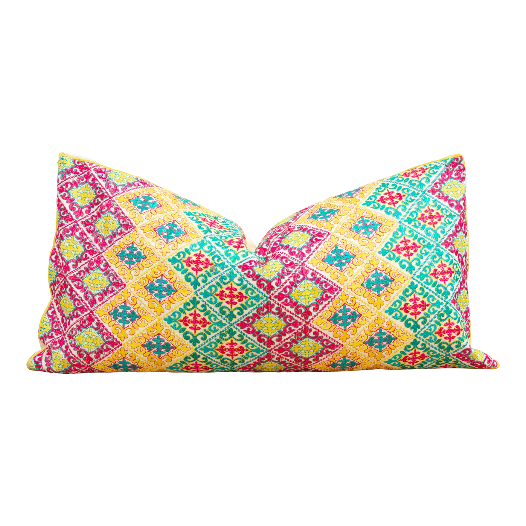 Rainbow Swati Embroidered Pillow Cover~P77670953