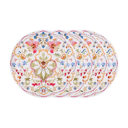 S/4 Sofia Melamine Dessert/Salad Plates, Multi
