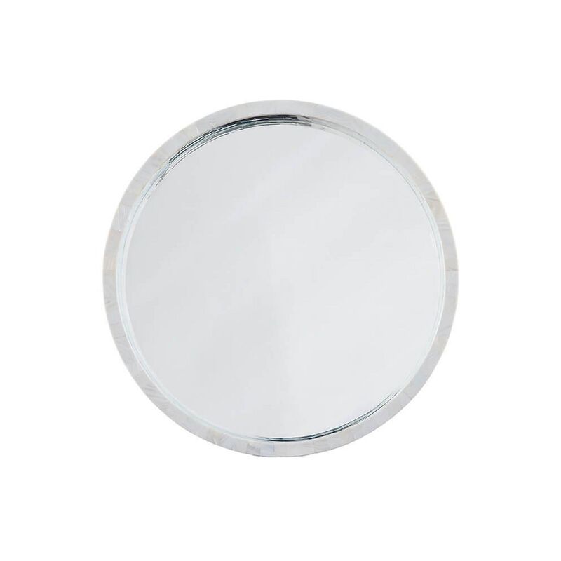 Mother-of-Pearl Large Wall Mirror, White