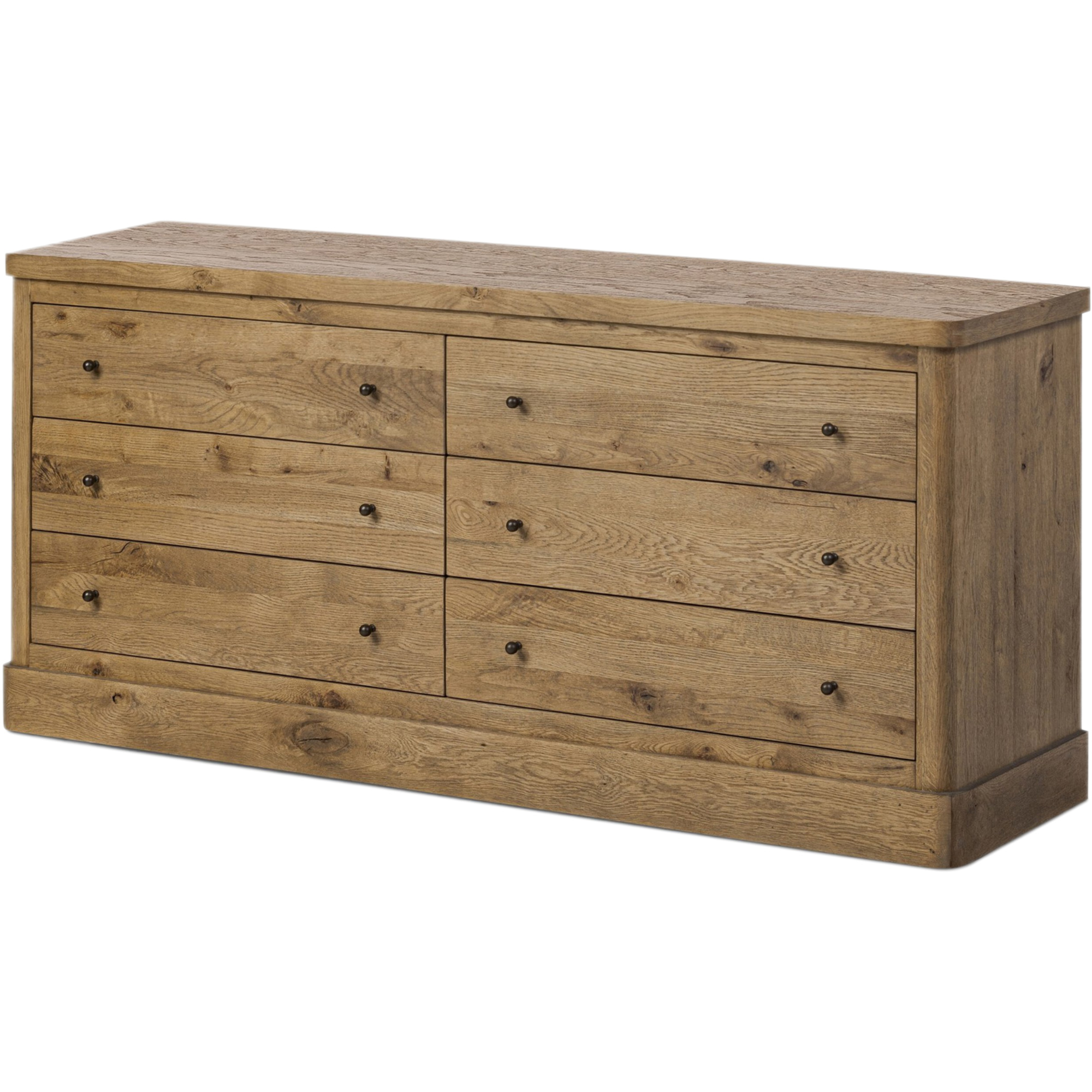 Jorelle 6-Drawer Dresser, Honey Brown Oak