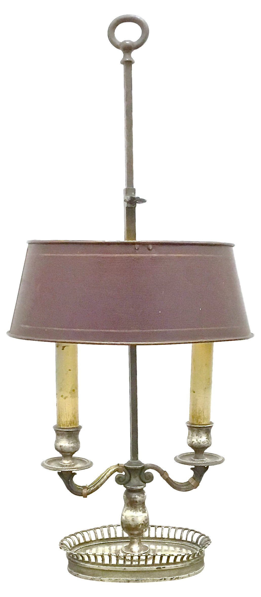 French Tole Double Arm Bouillete Lamp~P77559587