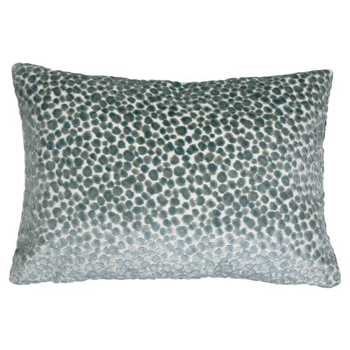 Pebbles 14x20 Lumbar Pillow, Teal Velvet~P77526557