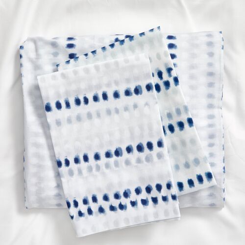 Ink Dots Sheet Set, Blue