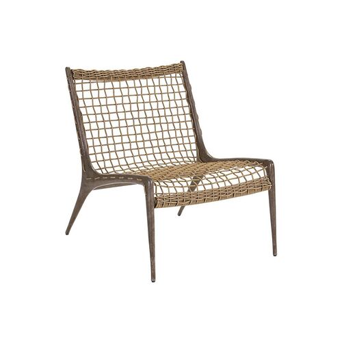 Hemingway Outdoor Accent Chair, Gray/Gold~P77478841
