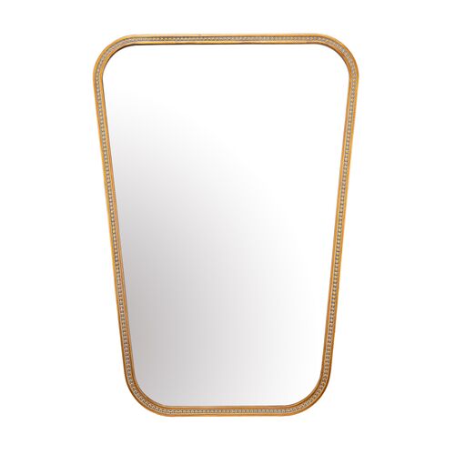 Taper Wall Mirror, Antiqued Gold